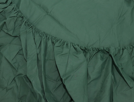 Простирадло на резинці (180*200*25) темно-зелене №1034
