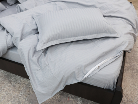 Евро макси набор постельного белья 200*230 из Страйп Сатина D-011