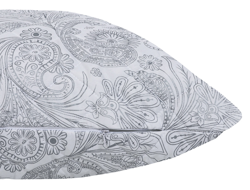 Подушка стьобана на блискавці 70*70 мікрофібра/холлофайбер №7070-9