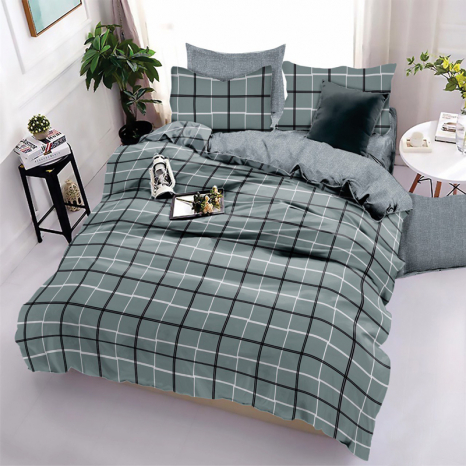 Двоспальний набір постільної білизни 180*220 із Бязі "Gold" №151903AB Черешенка™