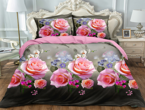 Ткань для постельного белья Сатин S-066 (A+B) - (60м+60м)