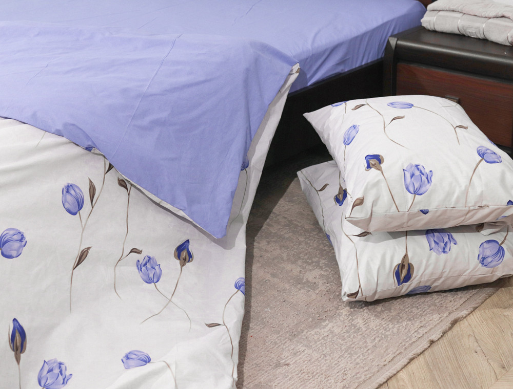 Евро макси набор постельного белья 200*220 из Бязи "Gold" №151197АB Черешенка™