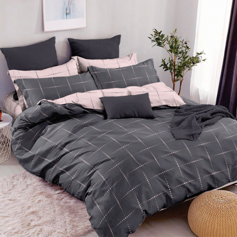 Тканина для постільної білизни Бязь "Gold" Lux GL1999pink (A+B) - (50м+50м)