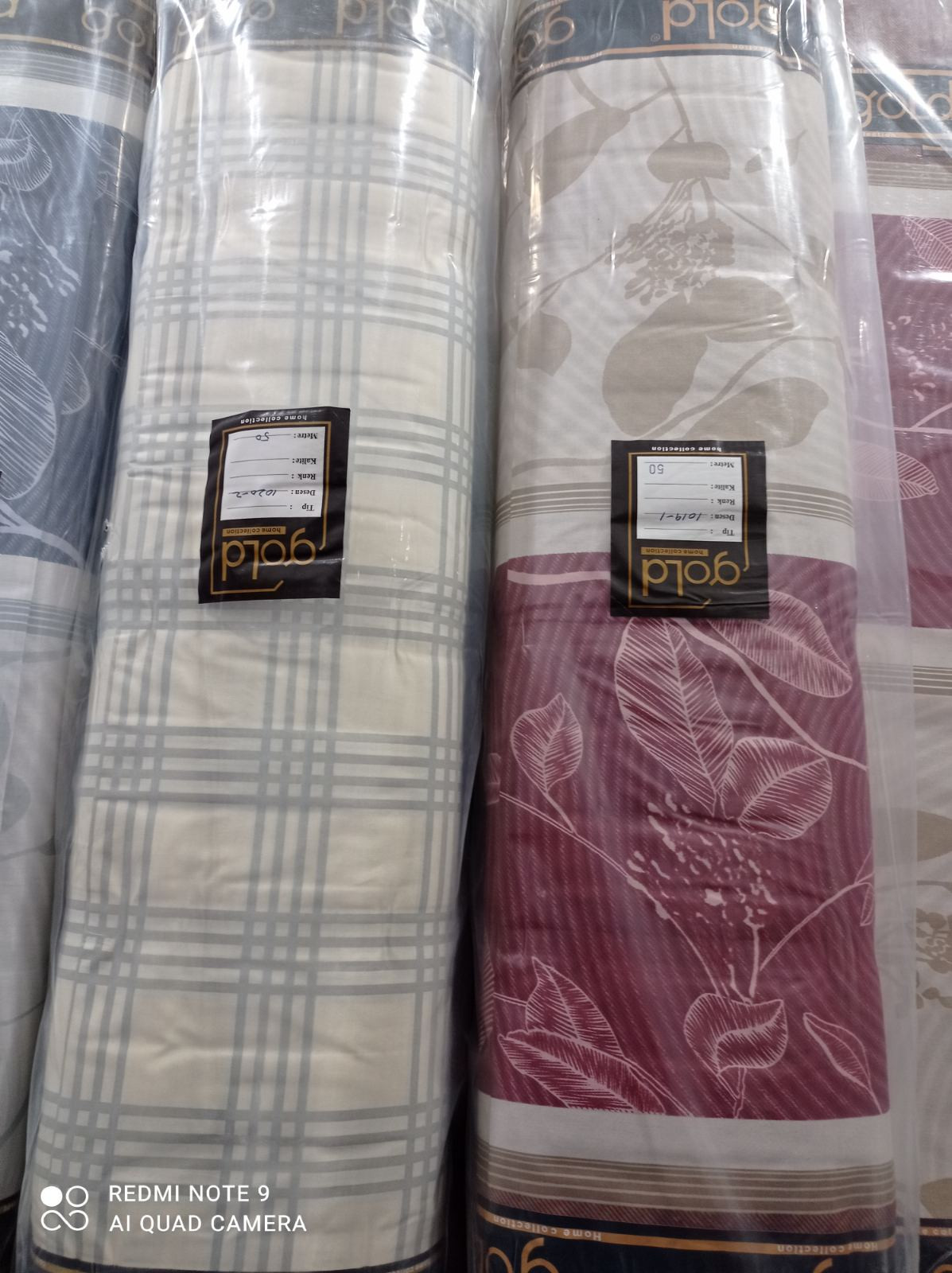 Ткань для постельного белья Бязь "Gold" Lux GL1765-red (A+B) - (50м+50м)