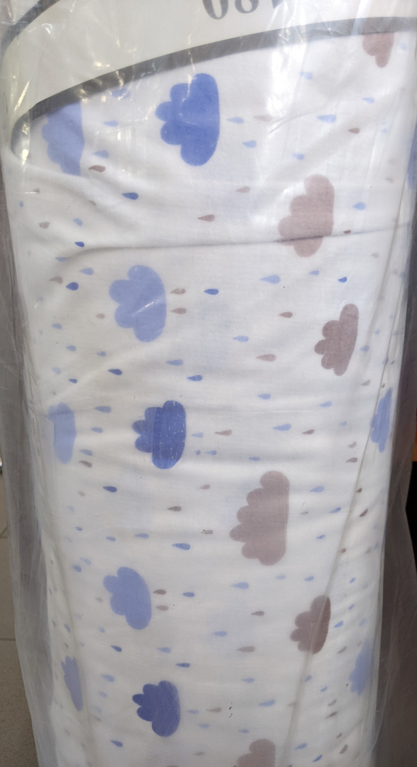 Ткань для постельного белья Фланель (байка) детcкая FLB1056blue