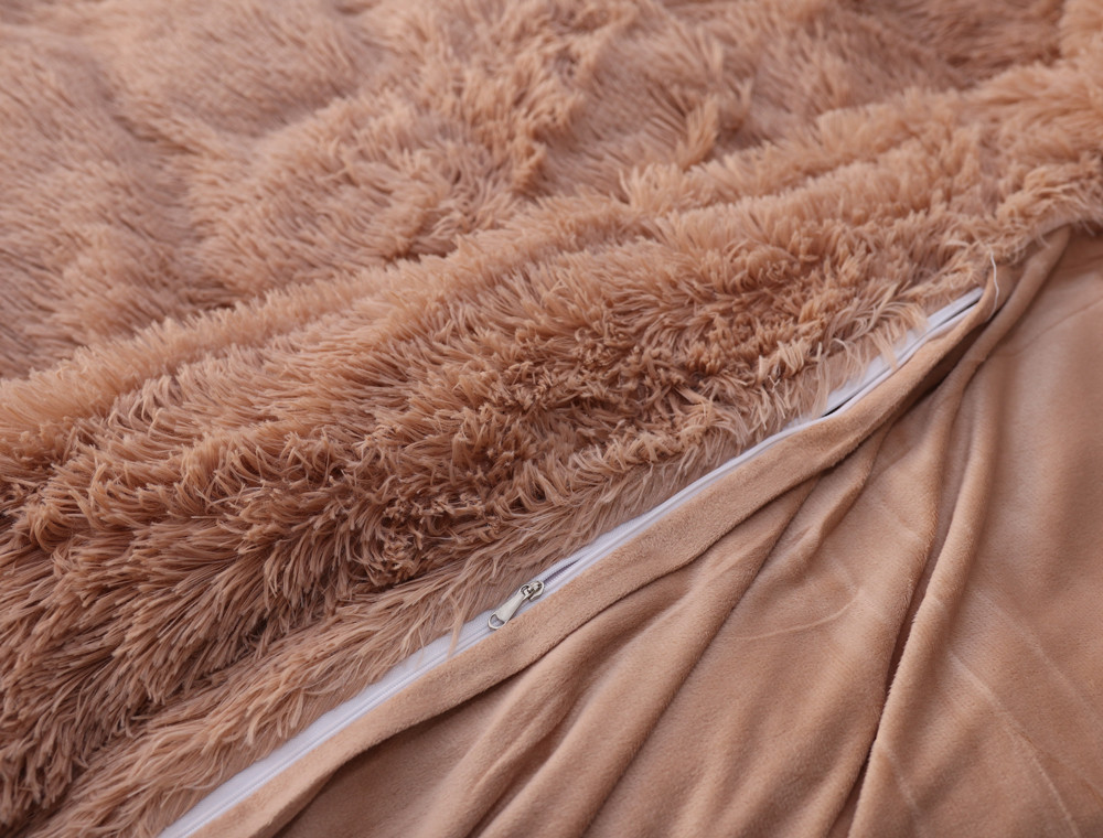 Евро-макси набор постельного белья 200*230 Плюш Травка №EL-08 Черешенка™