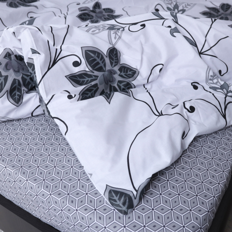 Двуспальный набор постельного белья 180*220 из Бязи "Gold" №513009AB Черешенка™