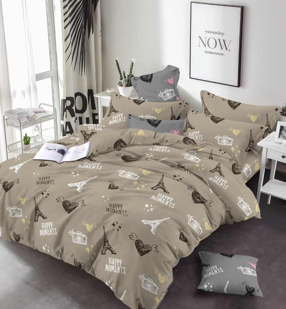 Тканина для постільної білизни Бязь "Gold" Lux GL17190beige