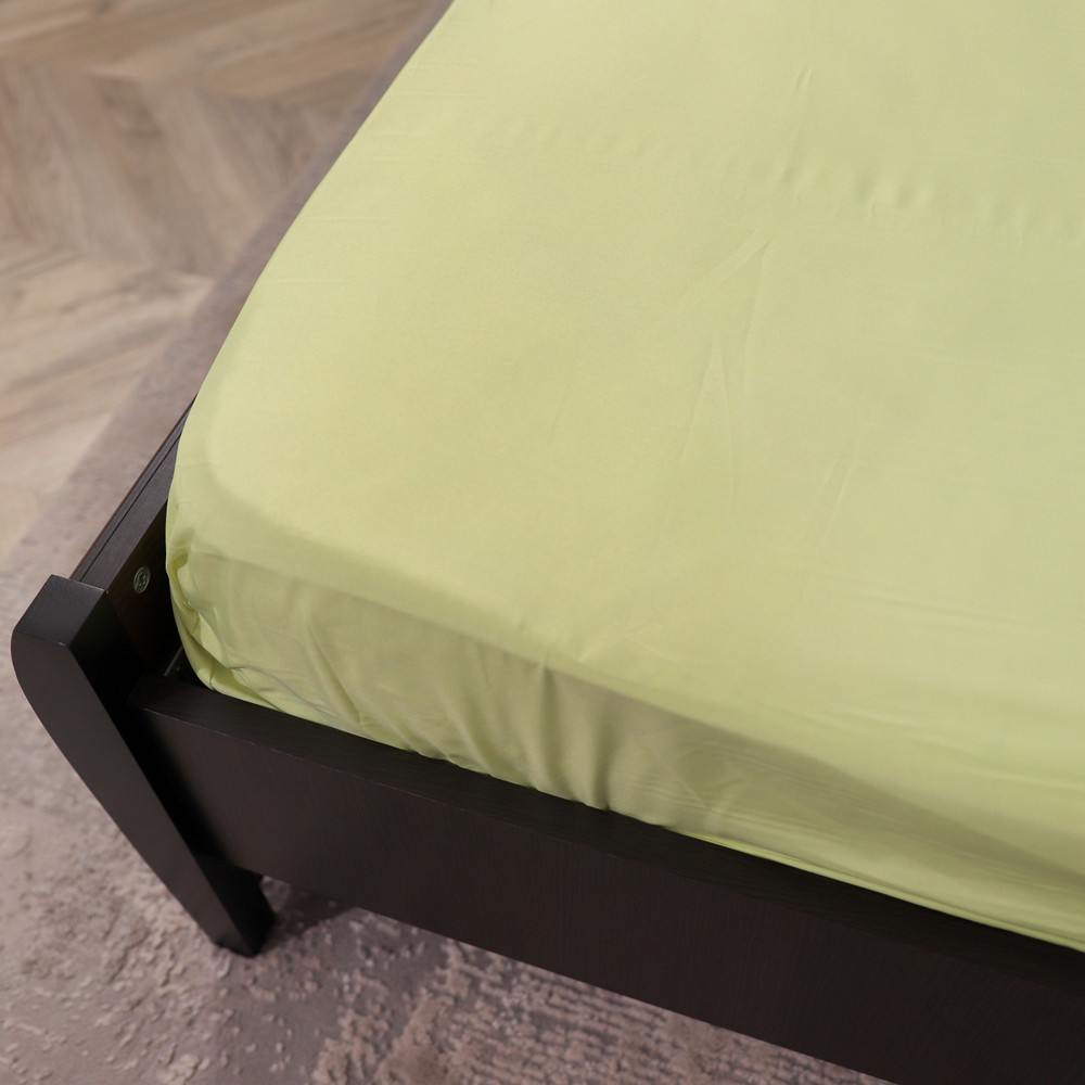 Простынь на резинке (120*200*25) салатового цвета №2525