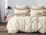 Семейный набор хлопкового постельного белья из Бязи "Gold" с простынью на резинке №1413125AB Черешенка™