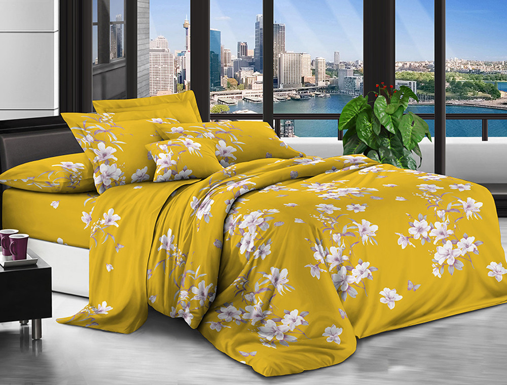 Двоспальний набір постільної білизни 180*220 із полікотону №204522 Черешенька™