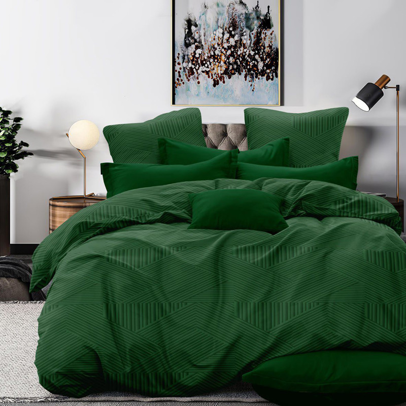 Ткань для постельного белья Бязь "Gold" Lux GL3423green