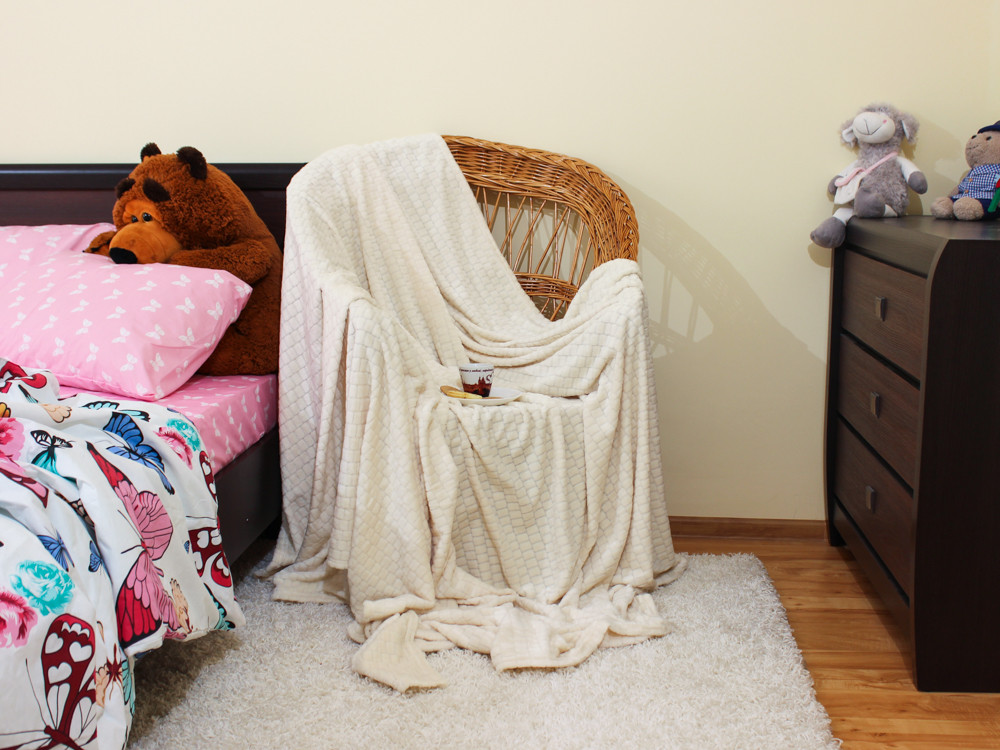 Євро-максі покривало-плед "принт Сіточка" (230*200) - 22205