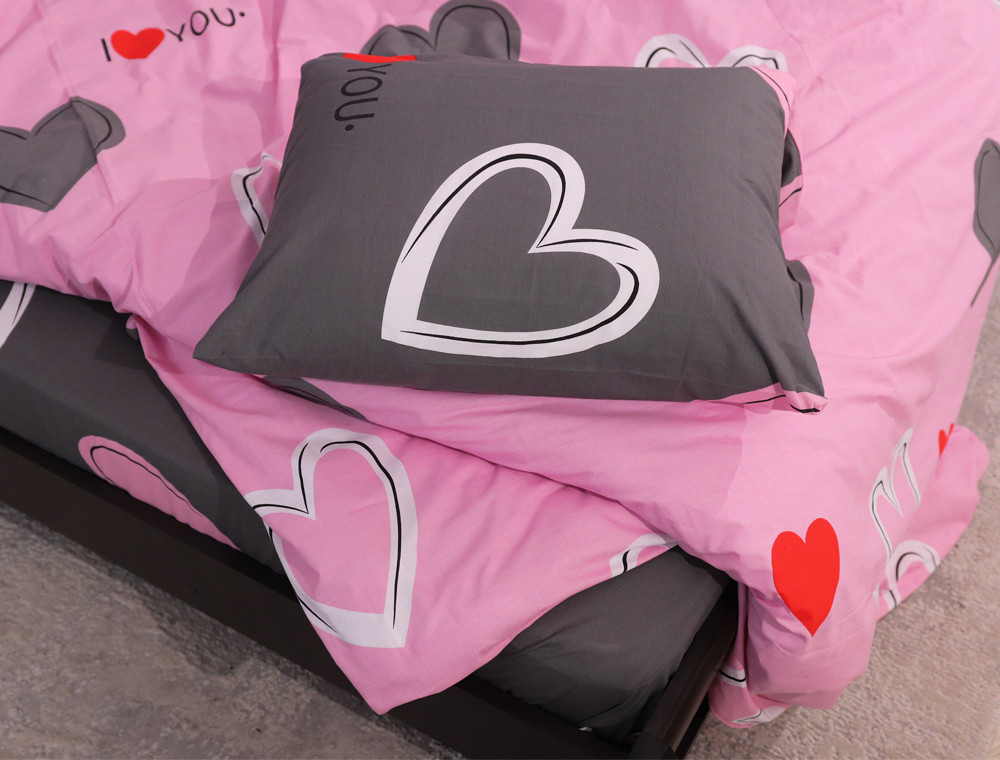 Двоспальний набір постільної білизни 180*220 із Бязі "Gold" №1517040AB Черешенка™