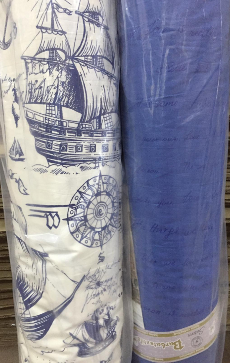 Тканина для постільної білизни Сатин S-156 (A+B) - (60м+60м)