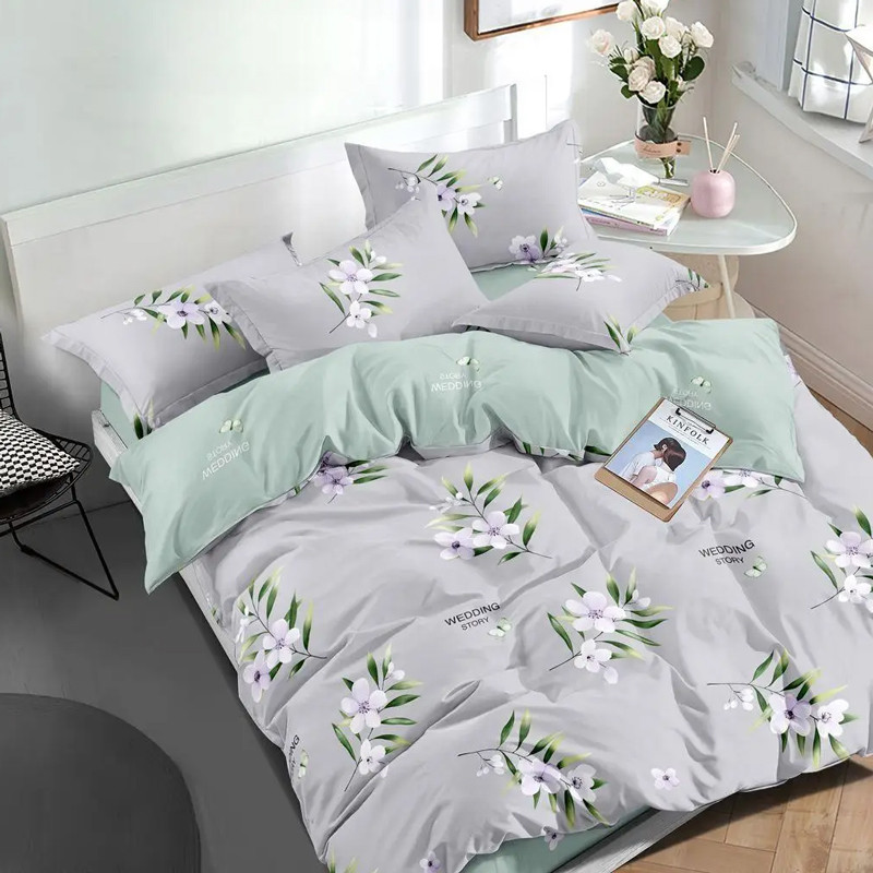 Євро-максі набір постільної білизни 200*220 із Бязі "Gold" №513216AB Черешенка™