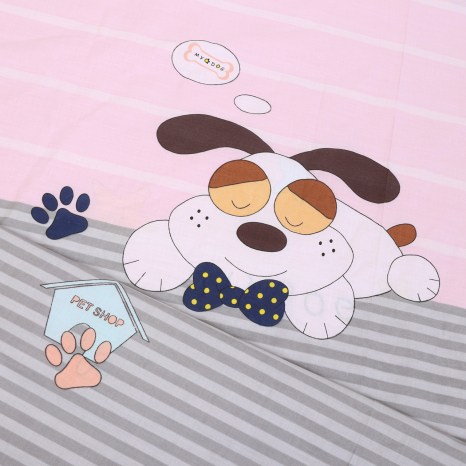 Ткань для постельного белья Бязь "Gold" Lux детская GLB7624pink