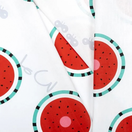 Ткань для постельного белья Бязь "Gold" Lux "Арбуз" GL1407 (A+B) - (50м+50м)