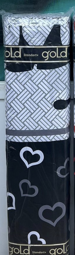 Ткань для постельного белья Бязь "Gold" Lux GL1142grey