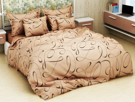 Тканина для постільної білизни Бязь "Gold" Lux GL4047BEIGE