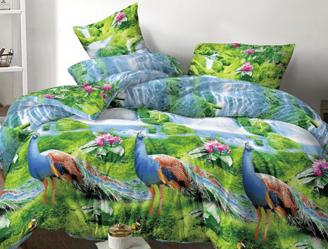 Полуторний набір постільної білизни 150*220 із полікотону №205977 Черешенька™