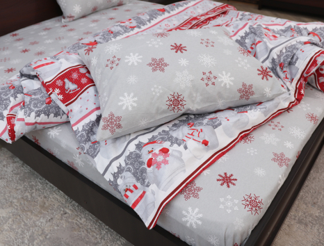 Сімейний набір постільної білизни з Фланелі №954204AB Черешенка™
