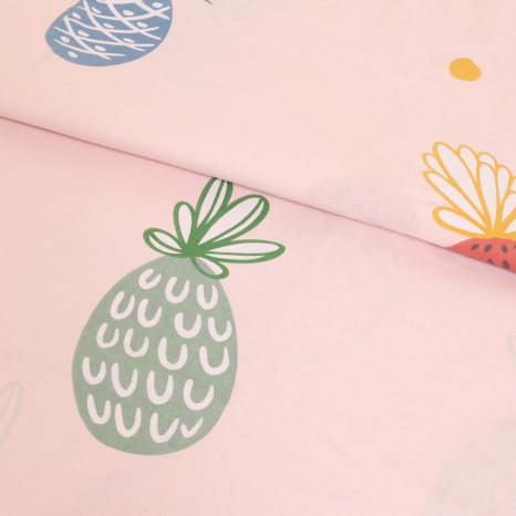 Тканина для постільної білизни Бязь "Gold" Lux "Фруктове асорті" GL4524 (A+B) - (50м+50м)