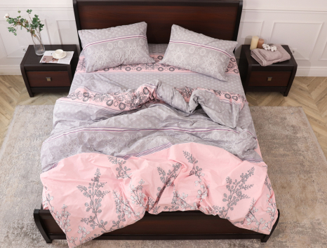 Двоспальний набір постільної білизни 180*220 із Бязі "Gold" №15506 Черешенка™