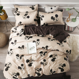 Полуторний набір постільної білизни 150*220 із Бязі "Gold" №151191AB Черешенка™