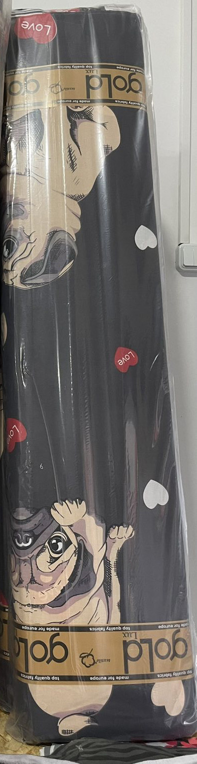 Тканина для постільної білизни Бязь "Gold" Lux GL3396dark-grey