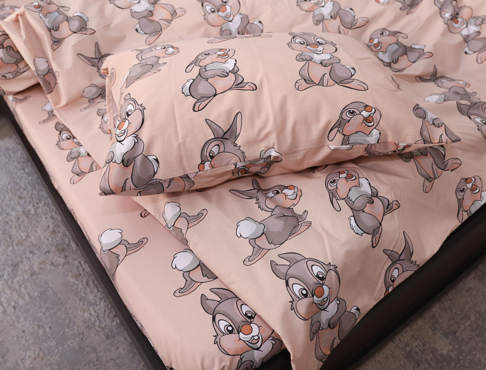 Полуторний набір постільної білизни 150*220 із Бязі "Gold" №618037 Черешенка™