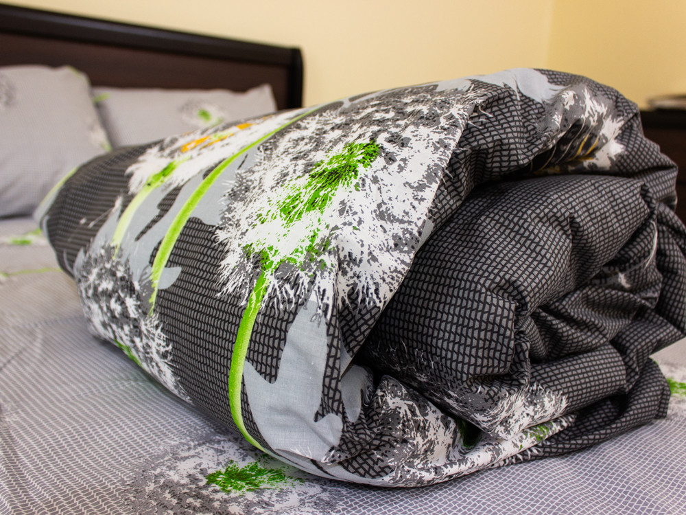 Полуторний набір постільної білизни 150*220 із Бязі "Gold" №153065AB Черешенка™