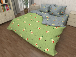 Євро-максі набір постільної білизни 200*220 із Бязі "Gold" №157772AB Черешенка™