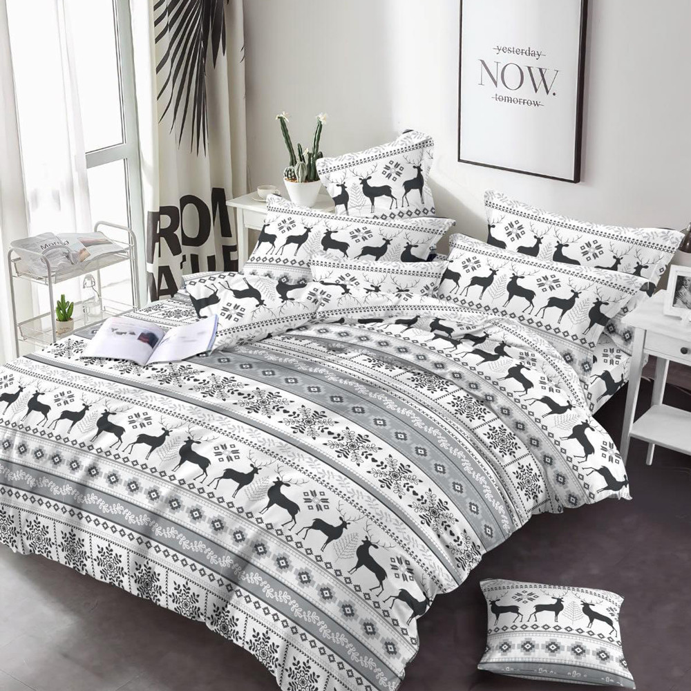 Ткань для постельного белья Бязь "Gold" Lux GL1632grey