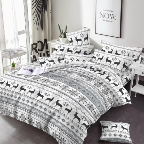 Ткань для постельного белья Бязь "Gold" Lux GL1632grey