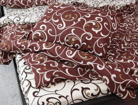 Двоспальний набір постільної білизни 180*220 із Бязі "Gold" №152100AB Черешенка™