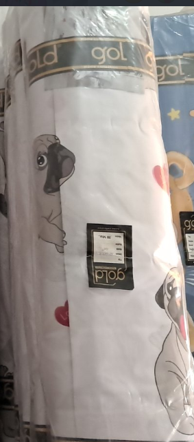 Ткань для постельного белья Бязь "Gold" Lux GL50927white