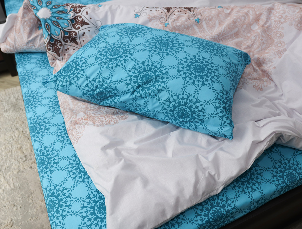 Двоспальний набір постільної білизни 180*220 із Бязі "Gold" №157303AB Черешенка™