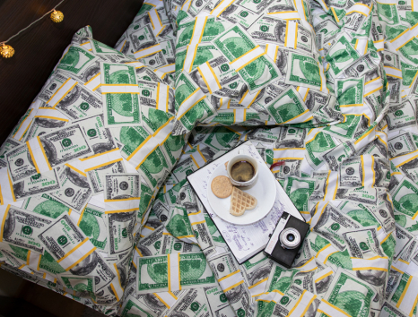 Полуторний набір постільної білизни 150*220 із Бязі "Gold" №157010 Черешенка™