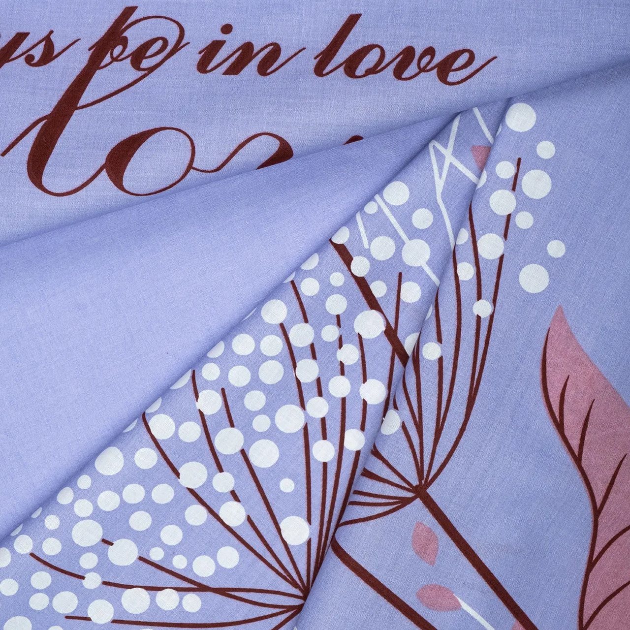 Ткань для постельного белья Бязь "Gold" Lux "... с любовью" GL7787 (A+B) - (50м+50м)