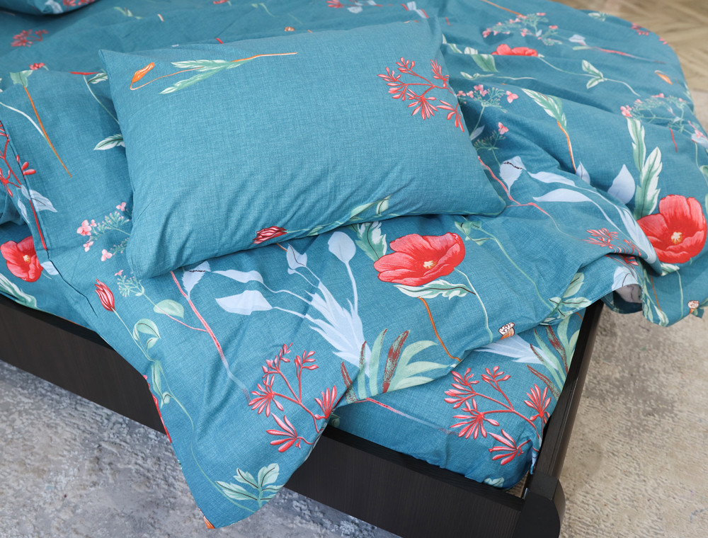 Двоспальний набір постільної білизни 180*220 із Бязі "Gold" №151494 Черешенка™