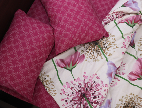 Семейный набор хлопкового постельного белья из Бязи "Gold" №157903AB Черешенка™