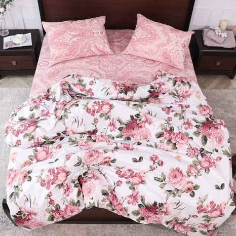 Сімейний набір постільної білизни із Бязі "Gold" №155025AB Черешенка™