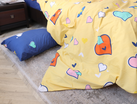 Двоспальний набір постільної білизни 180*220 із Бязі "Gold" №151250AB Черешенка™