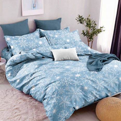 Ткань для постельного белья Бязь "Gold" Lux GL3480blue