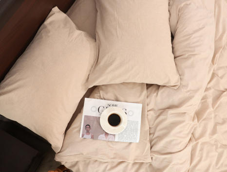 Семейный набор хлопкового постельного белья из Вареного Хлопка №87116 Черешенка™