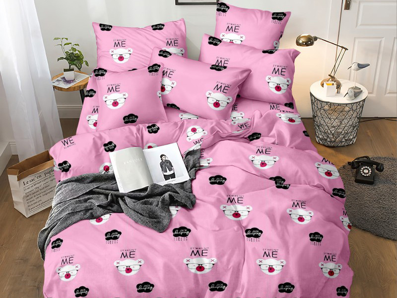 Тканина для постільної білизни Бязь "Gold" Lux дитяча GLB288pink