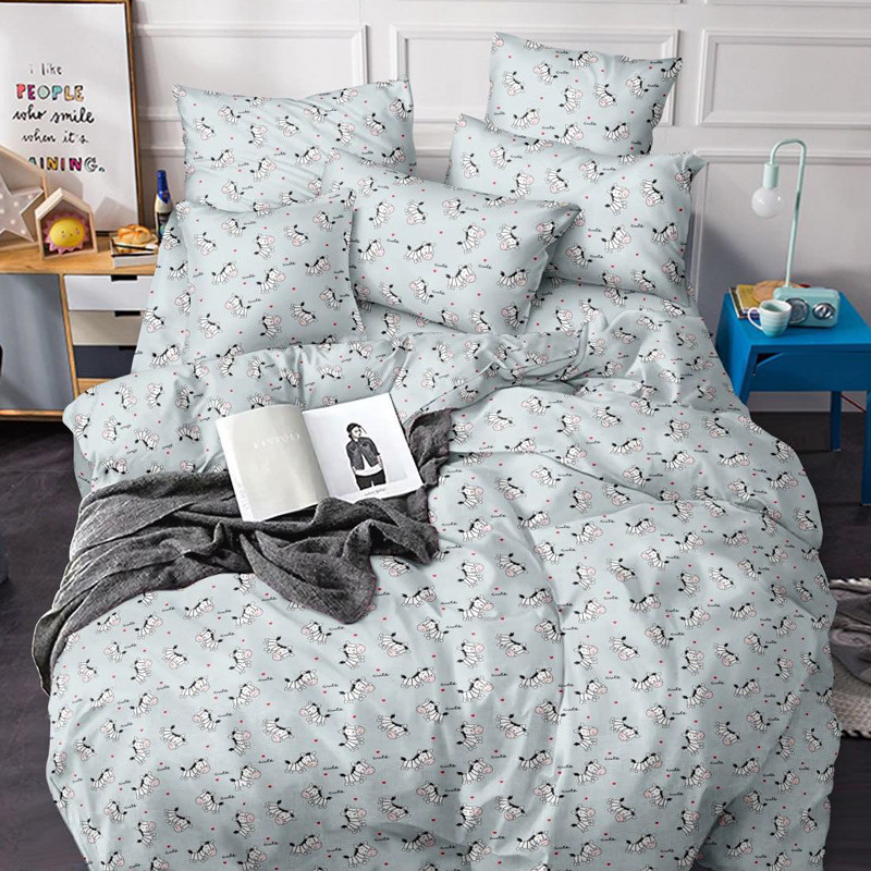 Тканина для постільної білизни Бязь "Gold" Lux дитяча GLB304grey