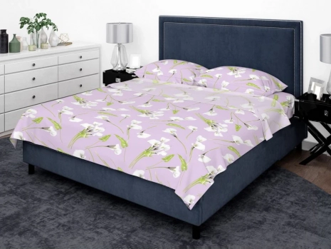 Тканина для постільної білизни Бязь "Gold" Lux GL3675pink