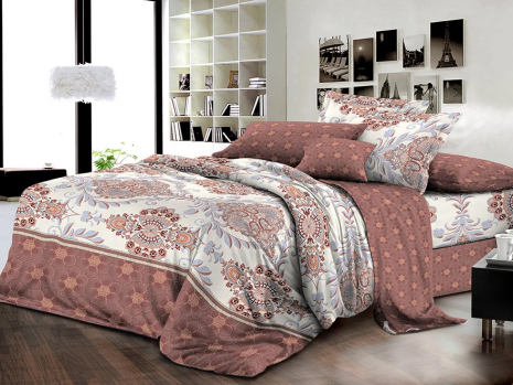 Тканина для постільної білизни Ранфорс R-2F1249 (A+B) - (60м+60м)